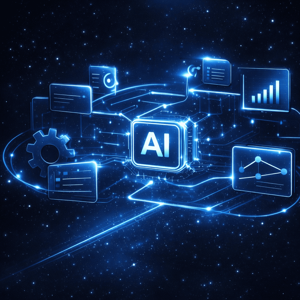 AI systems integrated into business workflows and tools